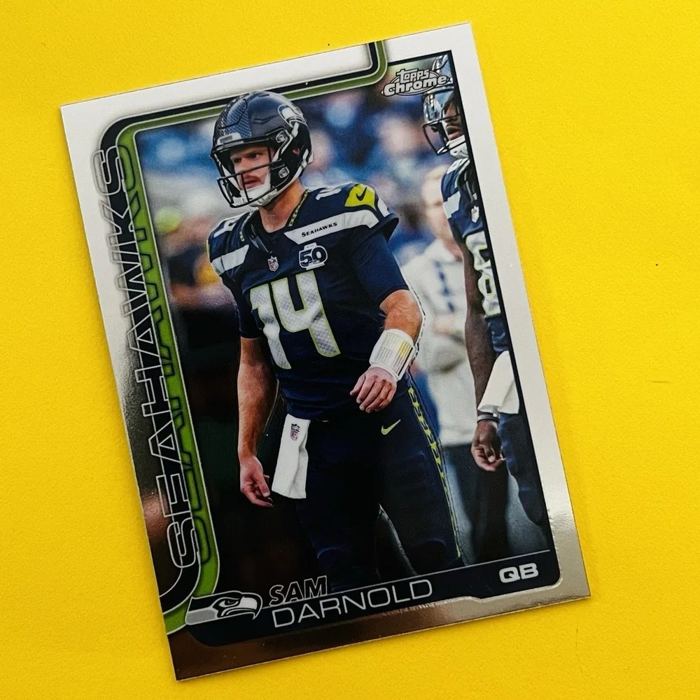 2025‎ Topps Chrome NFL Football Sam Darnold #275 Seattle Seahawks